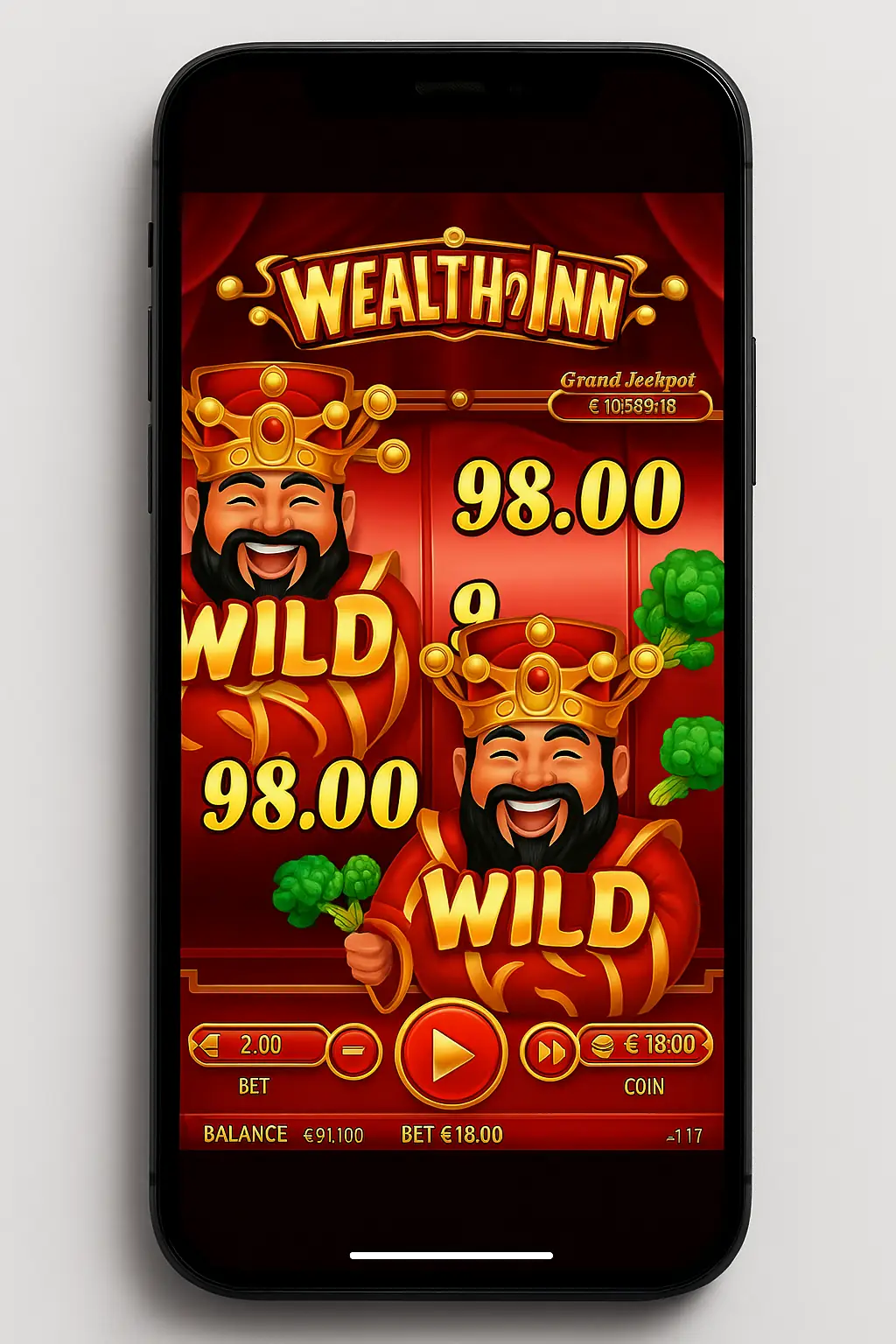Wealth Inn Mobile Gaming Mockup